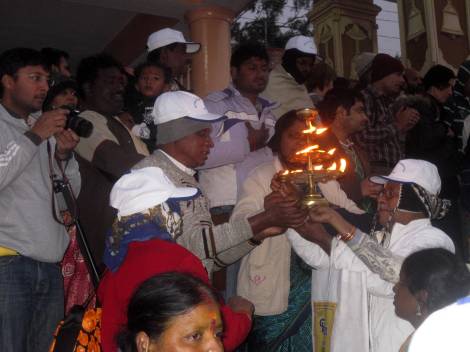 It was a ritual to touch the fire with your fingers.